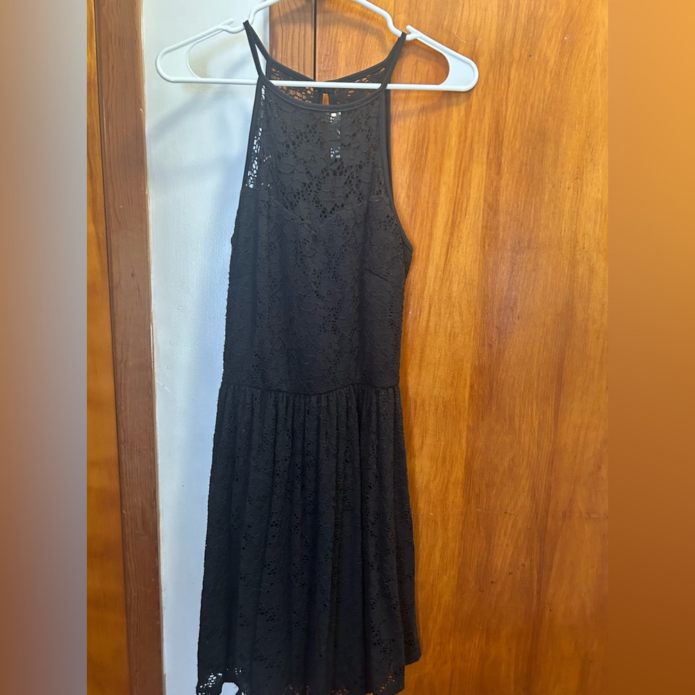 Gaze Black Lace Midi Dress